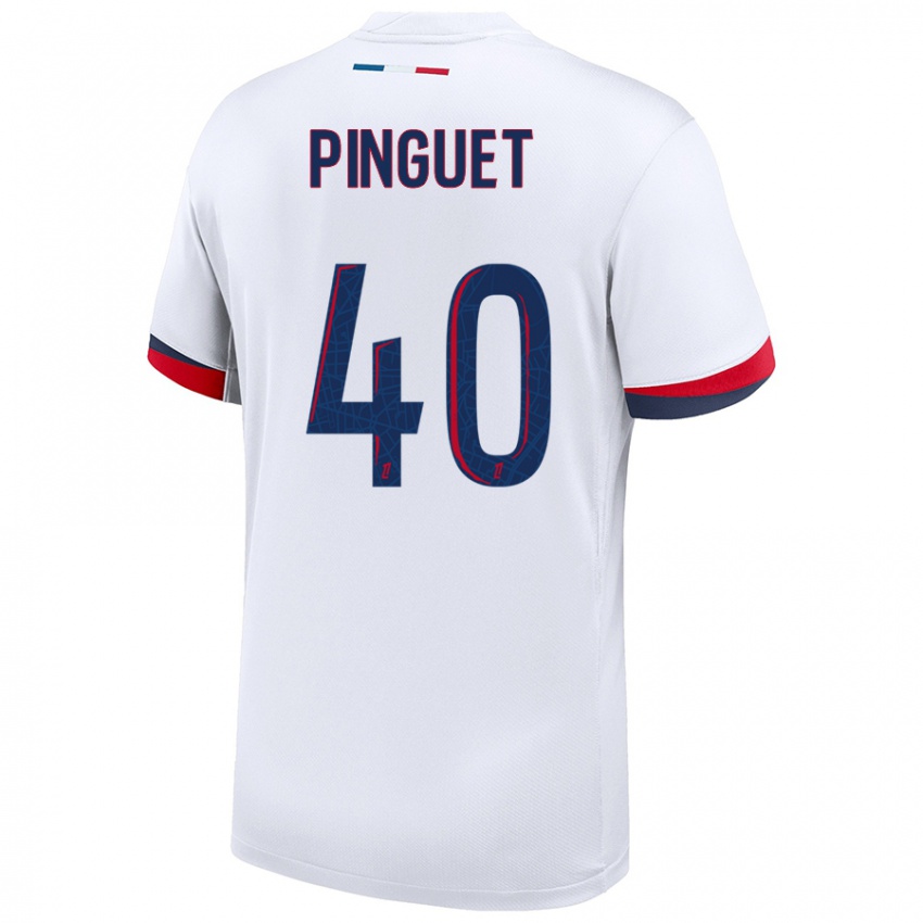 Homem Camisola Alice Pinguet #40 Azul Branco Vermelho Alternativa 2024/25 Camisa