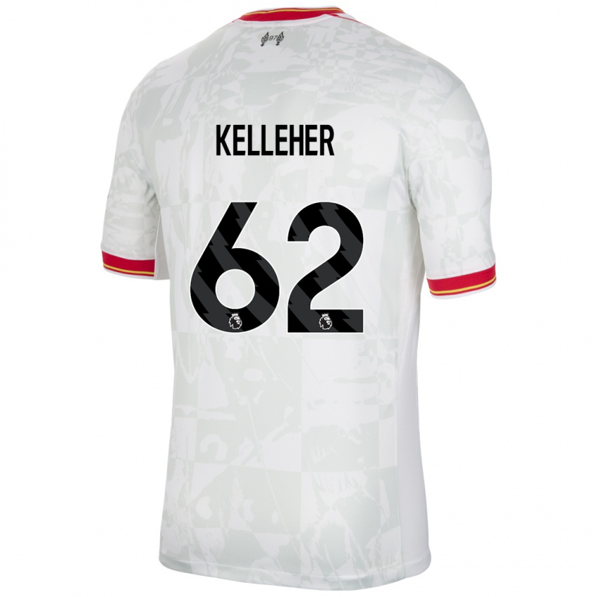 Homem Camisola Caoimhin Kelleher #62 Branco Vermelho Preto Terceiro 2024/25 Camisa