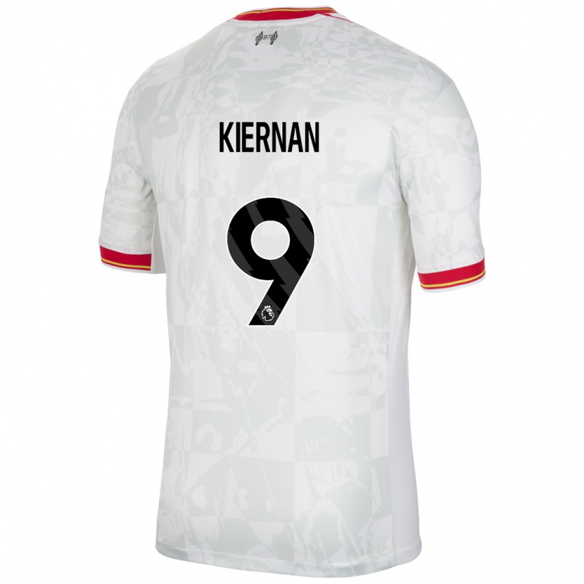 Homem Camisola Leanne Kiernan #9 Branco Vermelho Preto Terceiro 2024/25 Camisa