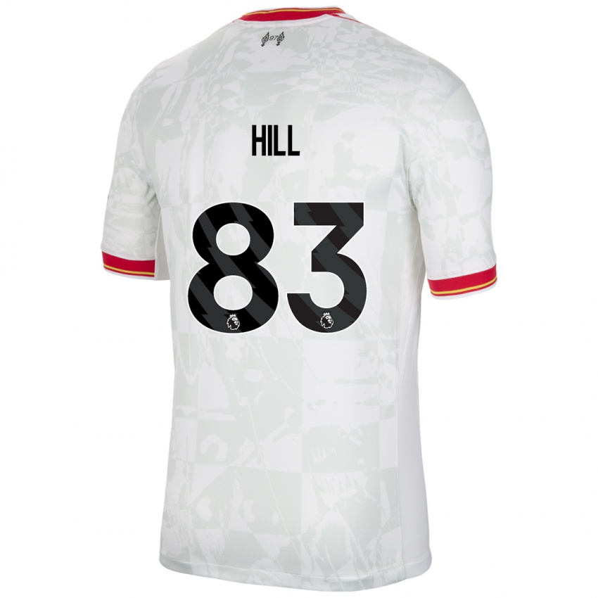 Homem Camisola Thomas Hill #83 Branco Vermelho Preto Terceiro 2024/25 Camisa