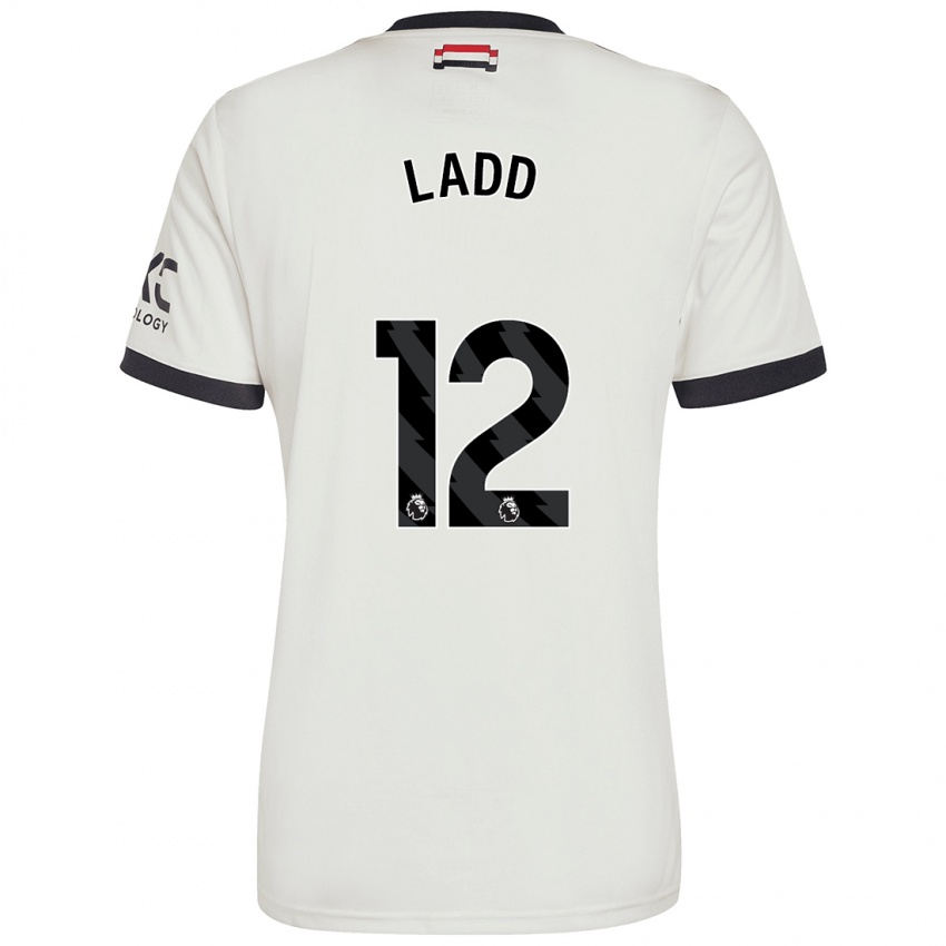 Homem Camisola Hayley Ladd #12 Off White Terceiro 2024/25 Camisa