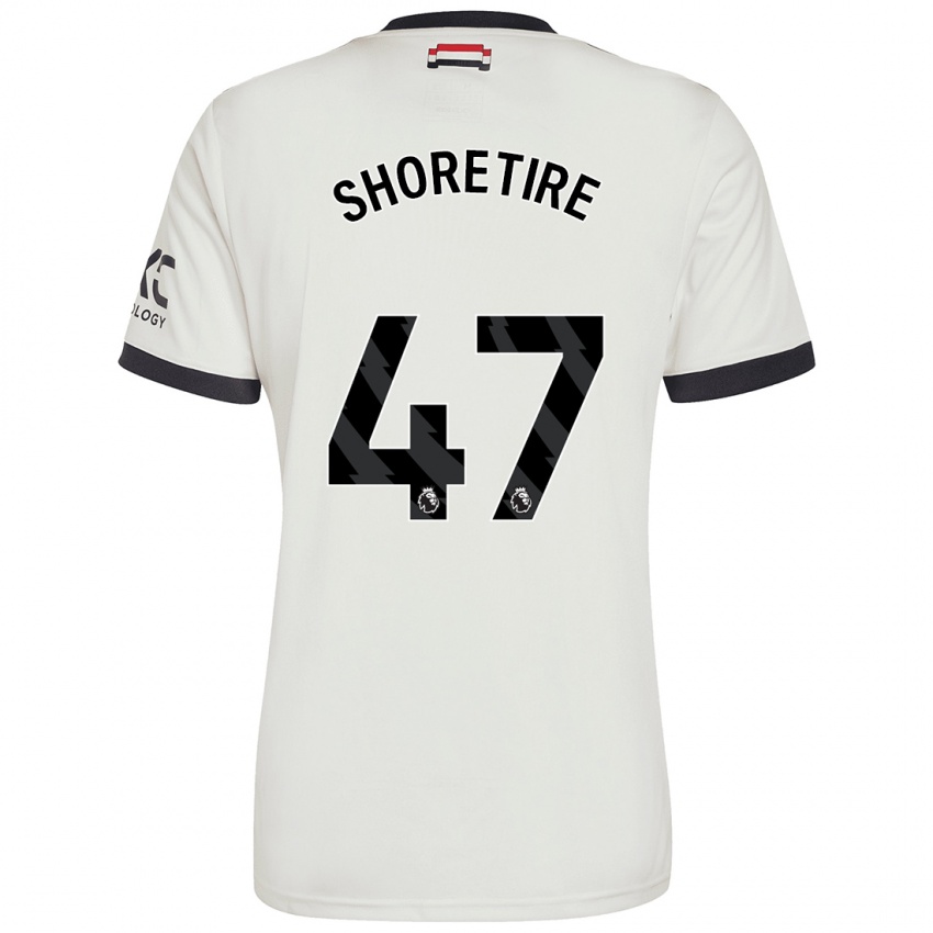 Homem Camisola Shola Shoretire #47 Off White Terceiro 2024/25 Camisa