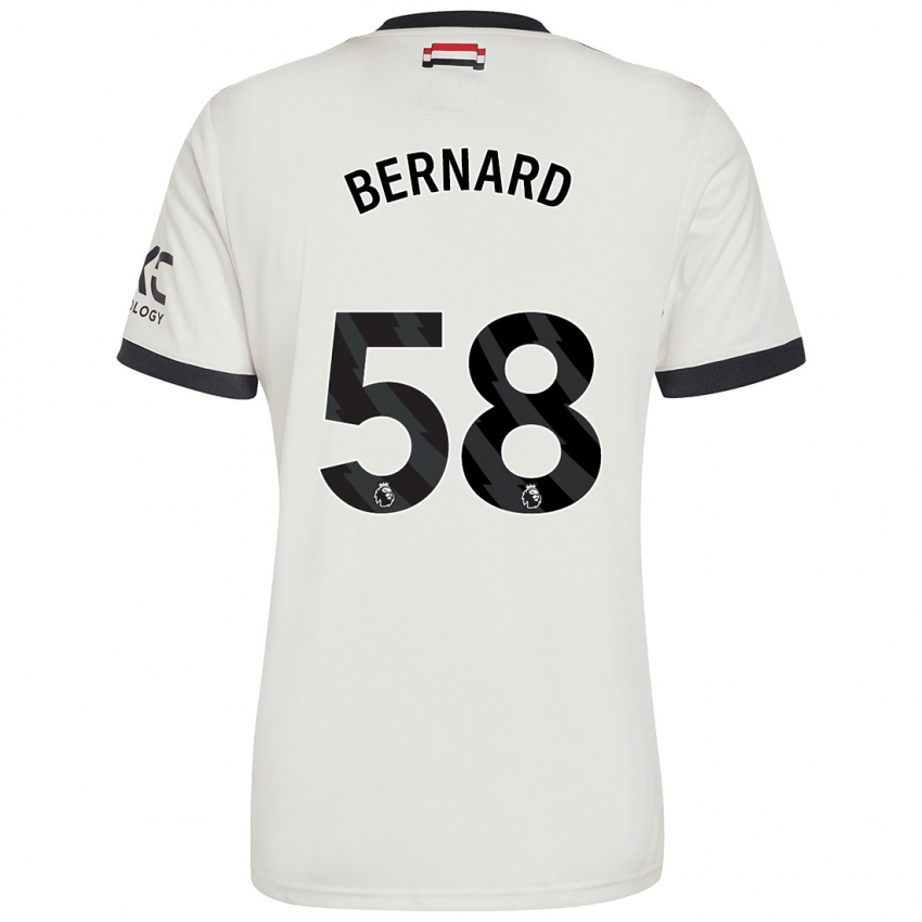 Homem Camisola Bernard #58 Off White Terceiro 2024/25 Camisa