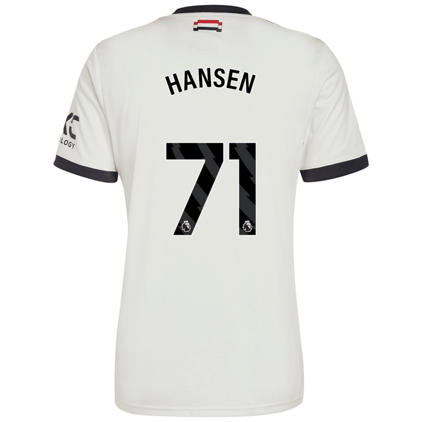 Homem Camisola Isak Hansen-Aaroen #71 Off White Terceiro 2024/25 Camisa