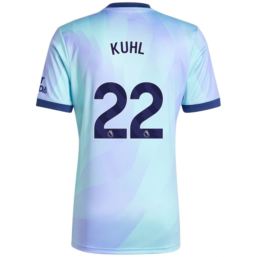 Homem Camisola Kathrine Møller Kühl #22 Água Terceiro 2024/25 Camisa