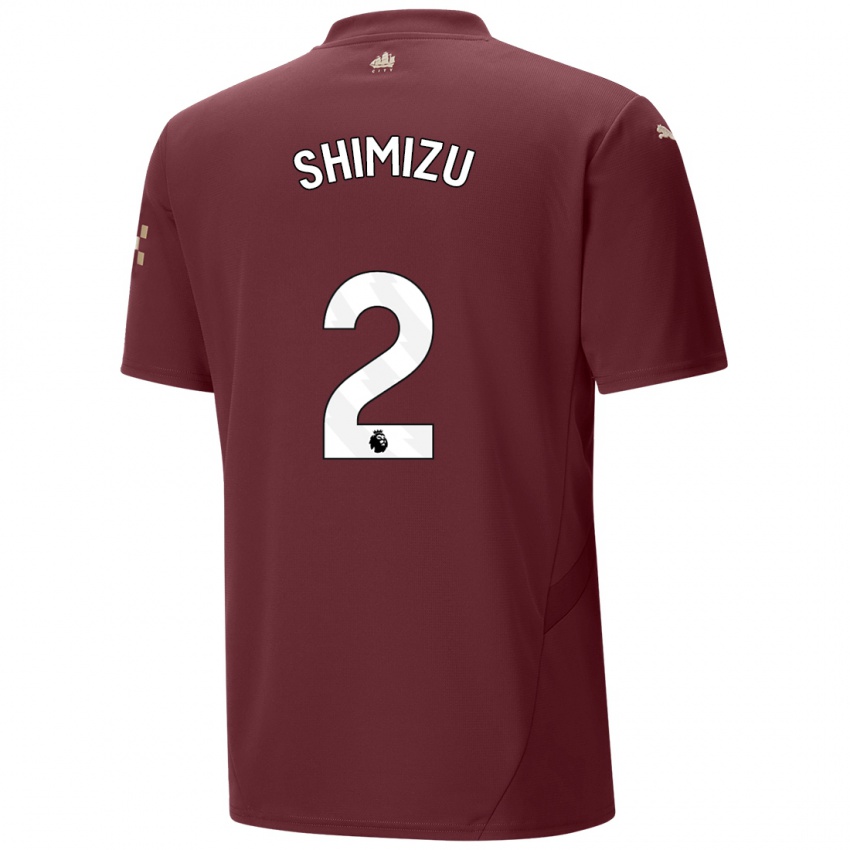 Homem Camisola Risa Shimizu #2 Marrom Terceiro 2024/25 Camisa