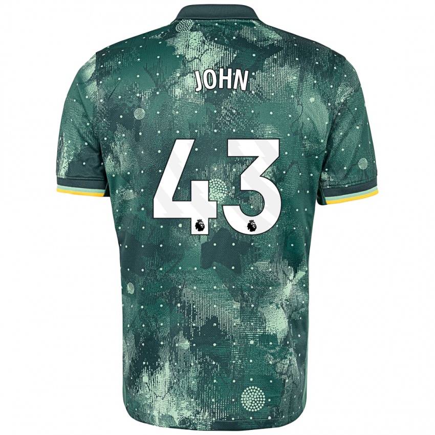 Homem Camisola Nile John #43 Verde Menta Terceiro 2024/25 Camisa