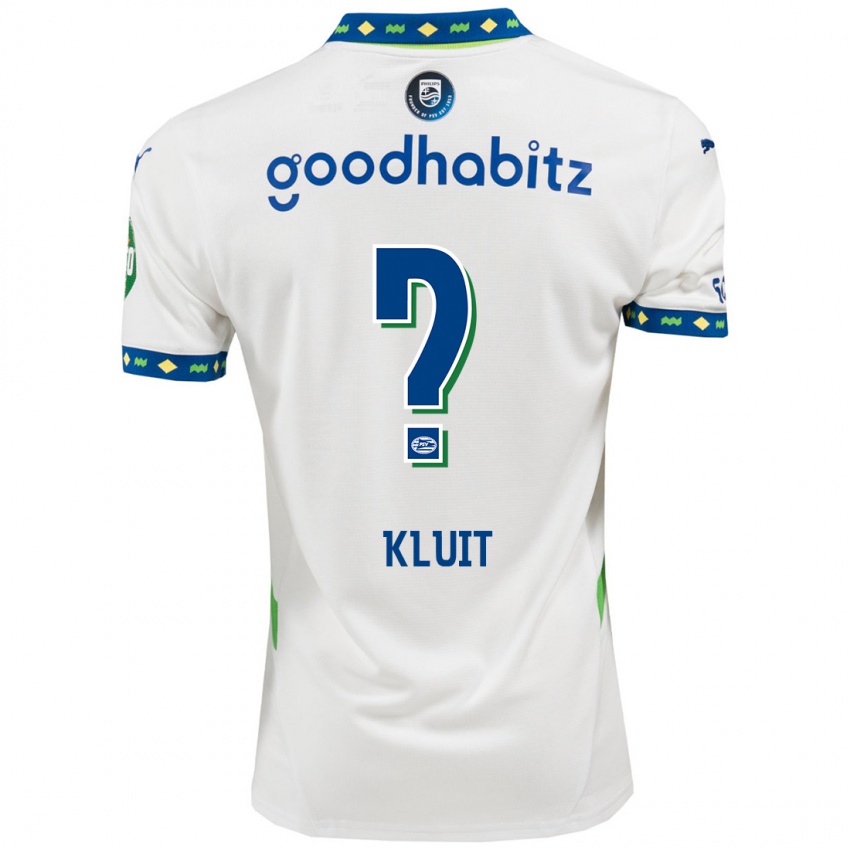 Homem Camisola Fabio Kluit #0 Branco Azul Escuro Terceiro 2024/25 Camisa