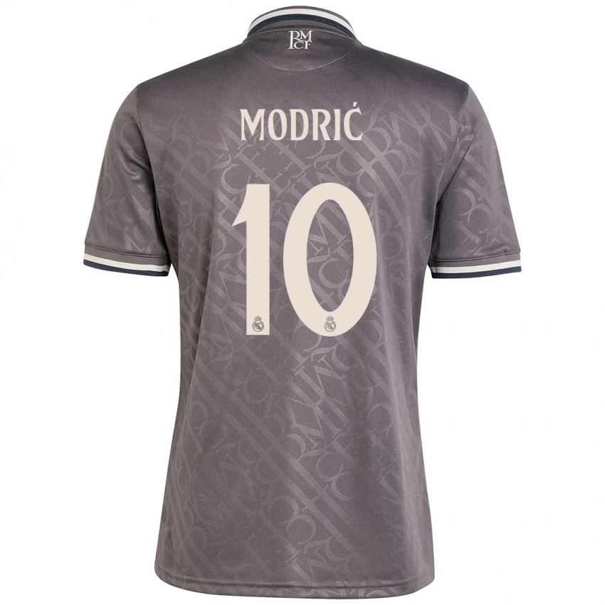 Homem Camisola Luka Modric #10 Carvão Terceiro 2024/25 Camisa