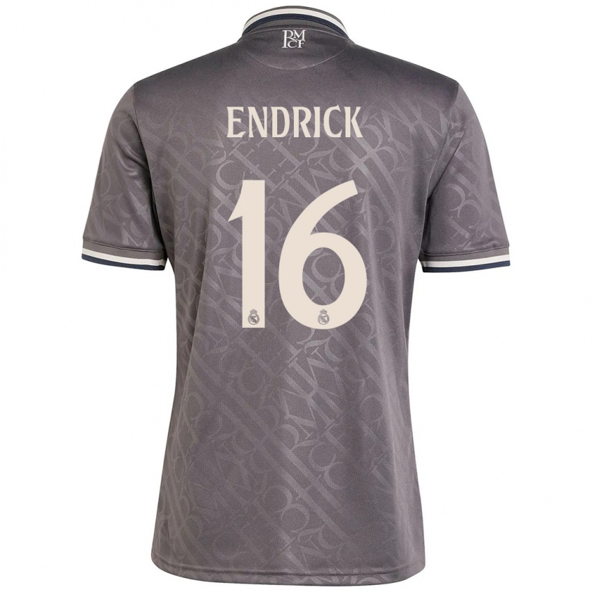 Homem Camisola Endrick #16 Carvão Terceiro 2024/25 Camisa