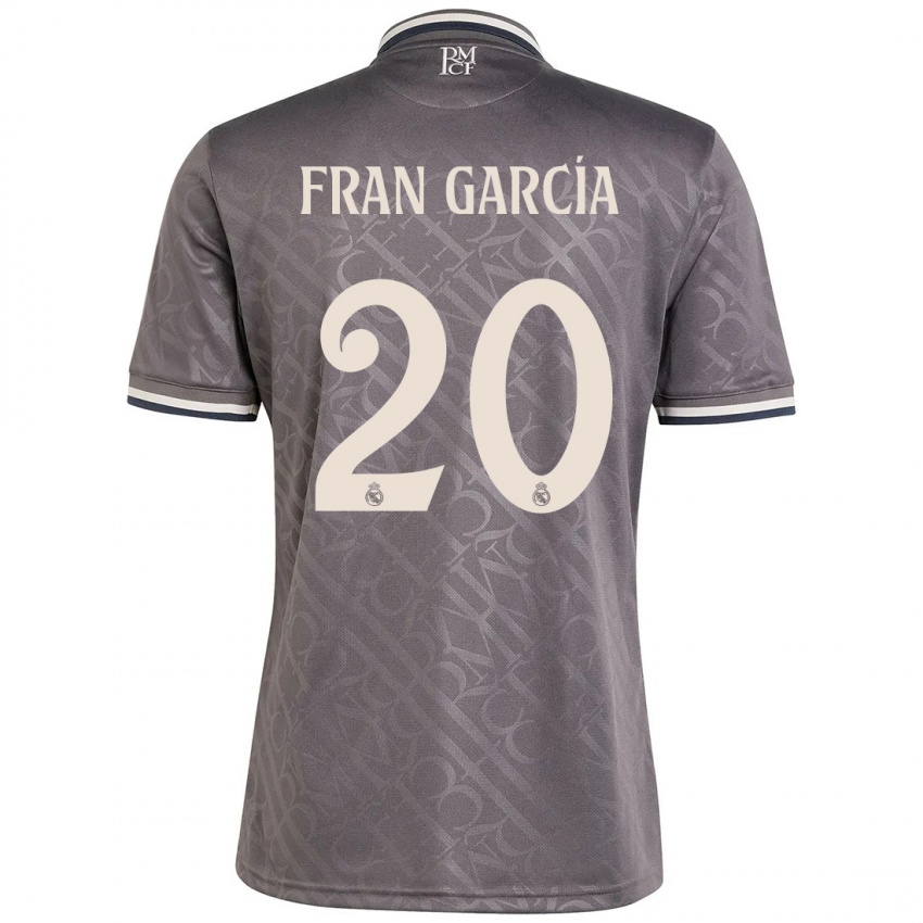 Homem Camisola Fran García #20 Carvão Terceiro 2024/25 Camisa