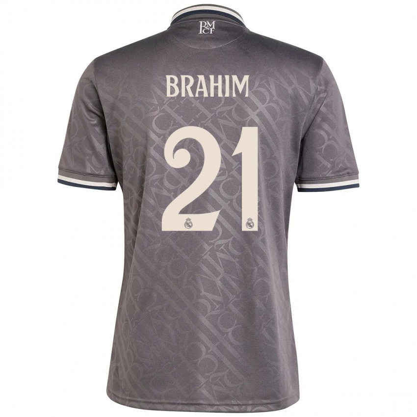 Homem Camisola Brahim Diaz #21 Carvão Terceiro 2024/25 Camisa