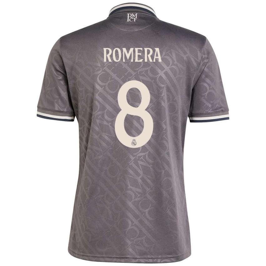 Homem Camisola Miguel Romera #8 Carvão Terceiro 2024/25 Camisa