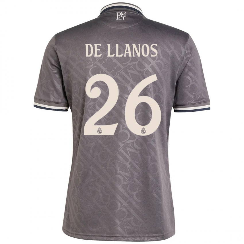 Homem Camisola Hugo De Llanos #26 Carvão Terceiro 2024/25 Camisa