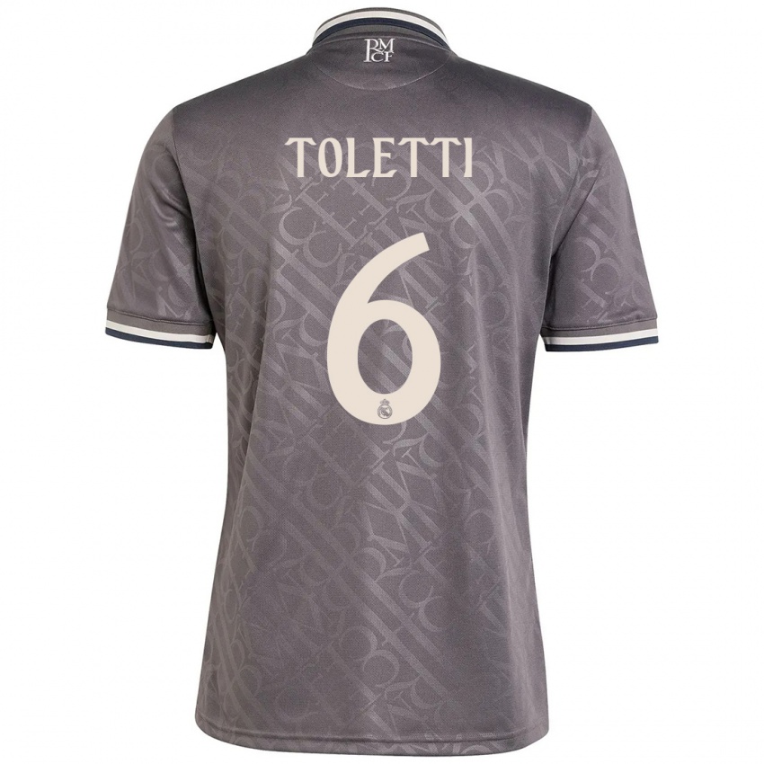 Homem Camisola Sandie Toletti #6 Carvão Terceiro 2024/25 Camisa