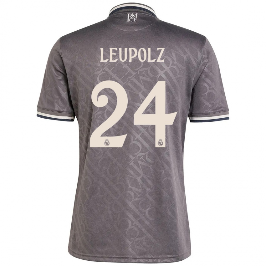 Homem Camisola Melanie Leupolz #24 Carvão Terceiro 2024/25 Camisa