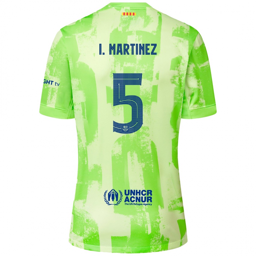 Homem Camisola Iñigo Martínez #5 Lima Terceiro 2024/25 Camisa