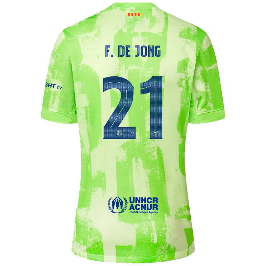 Homem Camisola Frenkie De Jong #21 Lima Terceiro 2024/25 Camisa