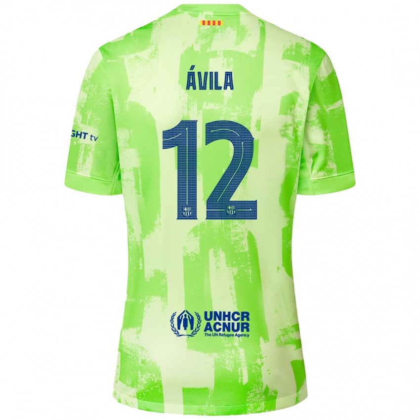 Homem Camisola Dani Ávila #12 Lima Terceiro 2024/25 Camisa