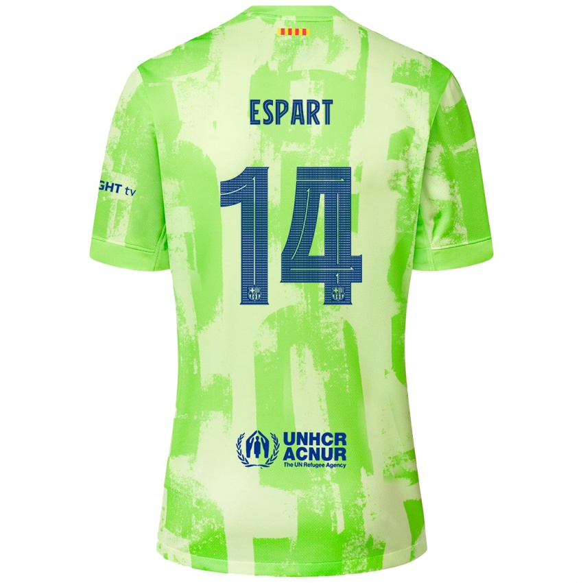 Homem Camisola Xavi Espart #14 Lima Terceiro 2024/25 Camisa