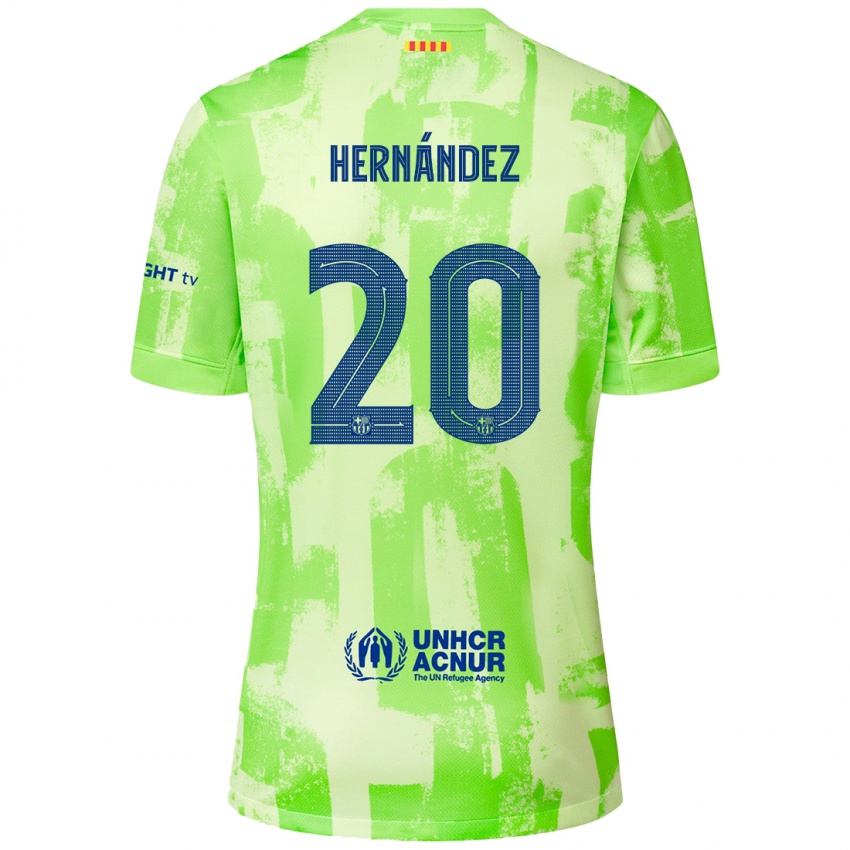 Homem Camisola Unai Hernández #20 Lima Terceiro 2024/25 Camisa