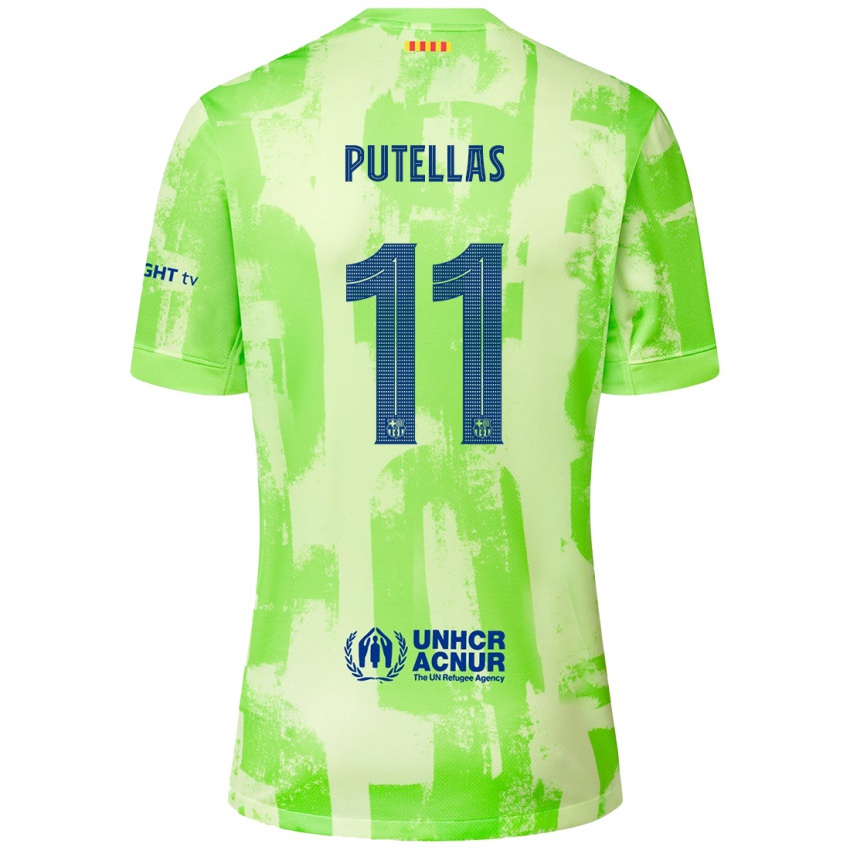 Homem Camisola Alexia Putellas #11 Lima Terceiro 2024/25 Camisa