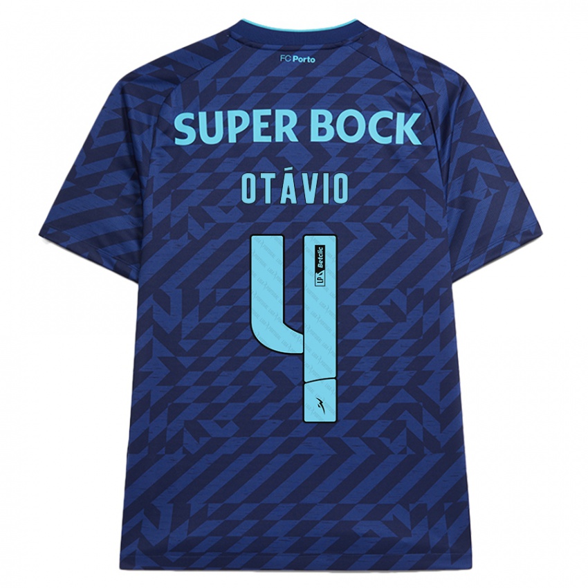 Homem Camisola Otávio #4 Azul-Marinho Terceiro 2024/25 Camisa