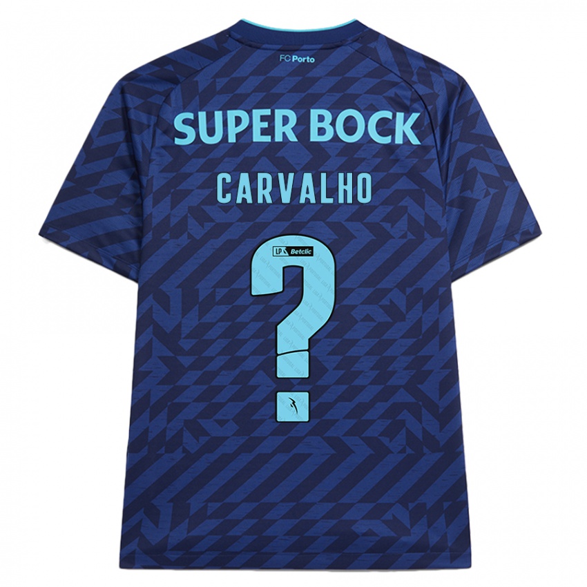 Homem Camisola Guilherme Carvalho #0 Azul-Marinho Terceiro 2024/25 Camisa