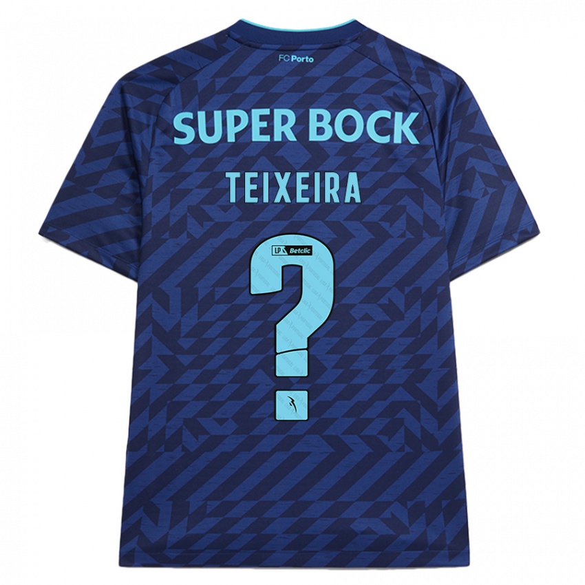 Homem Camisola Gonçalo Teixeira #0 Azul-Marinho Terceiro 2024/25 Camisa