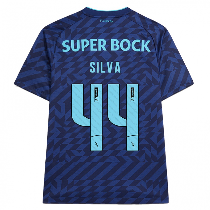 Homem Camisola Felipe Silva #44 Azul-Marinho Terceiro 2024/25 Camisa