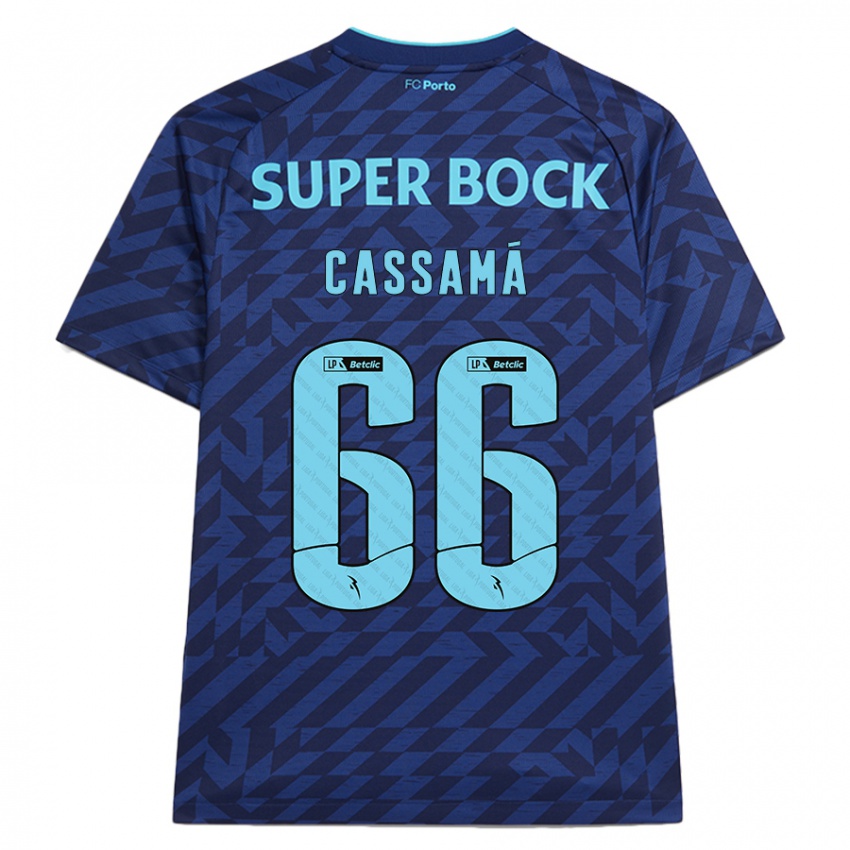 Homem Camisola Adramane Cassamá #66 Azul-Marinho Terceiro 2024/25 Camisa