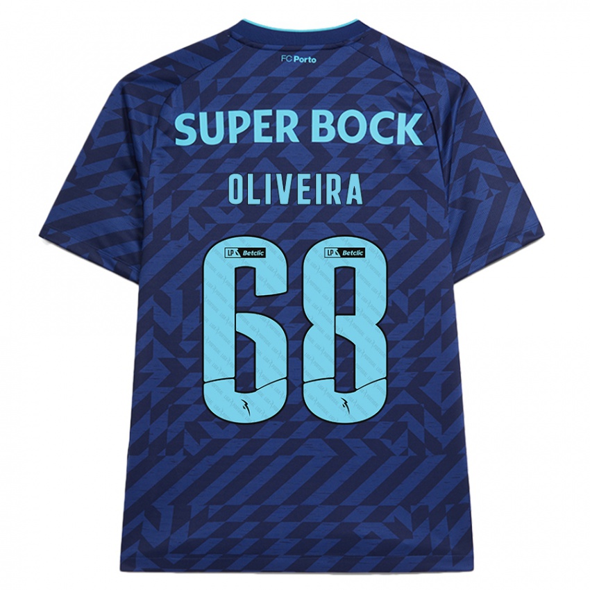 Homem Camisola André Oliveira #68 Azul-Marinho Terceiro 2024/25 Camisa