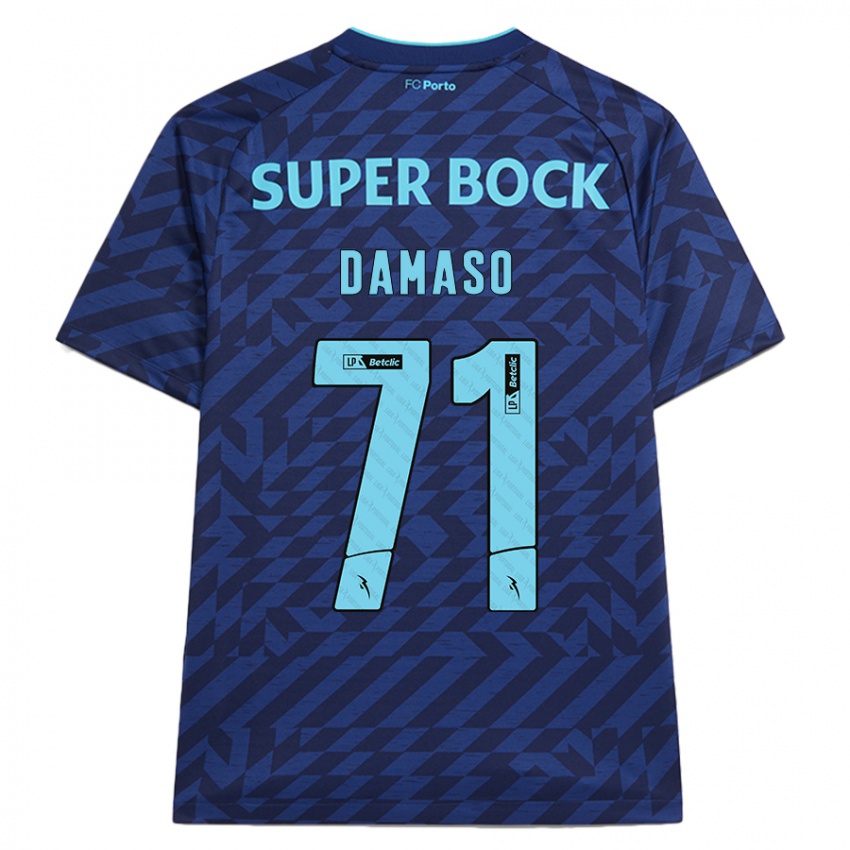 Homem Camisola Nico Damaso #71 Azul-Marinho Terceiro 2024/25 Camisa