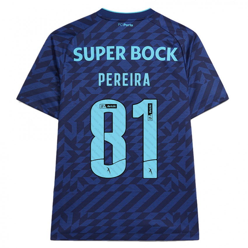 Homem Camisola Martim Pereira #81 Azul-Marinho Terceiro 2024/25 Camisa