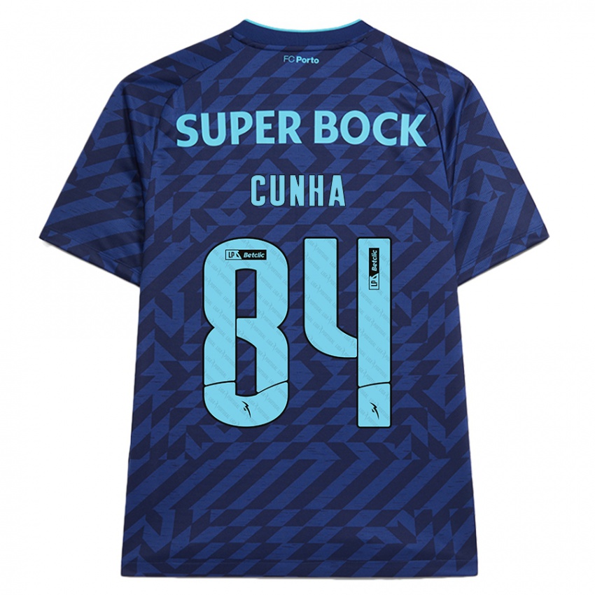 Homem Camisola Martim Cunha #84 Azul-Marinho Terceiro 2024/25 Camisa