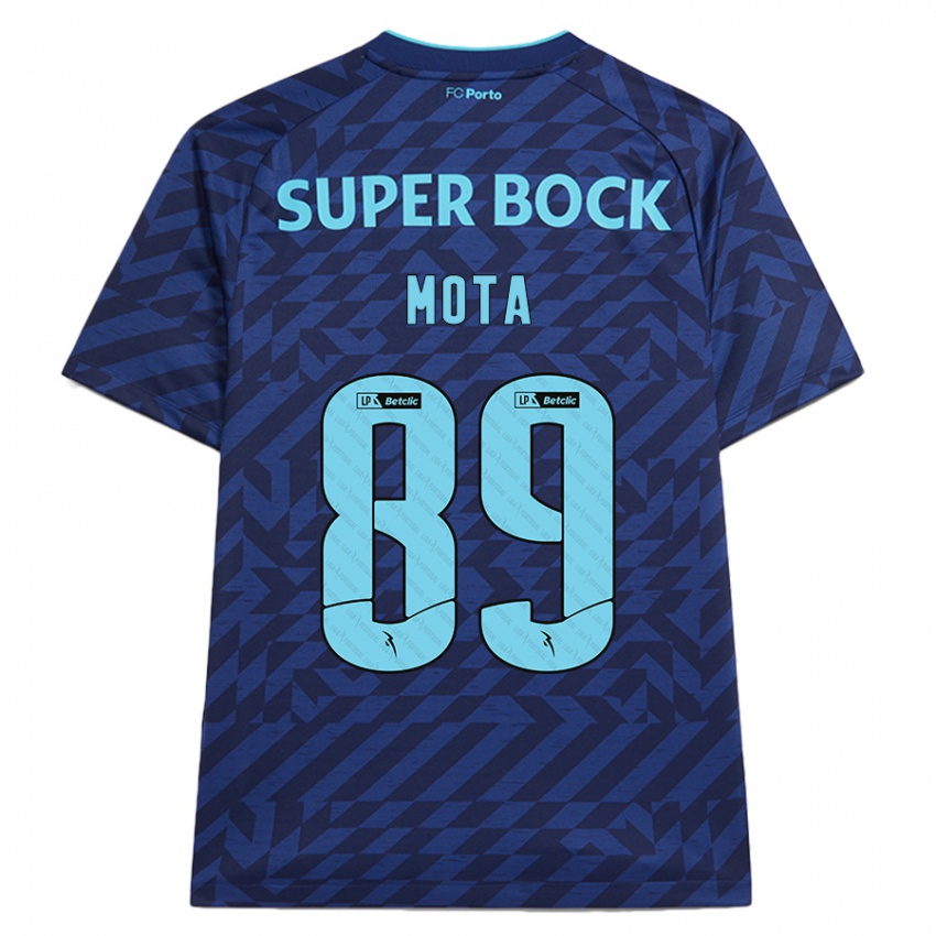 Homem Camisola Luís Mota #89 Azul-Marinho Terceiro 2024/25 Camisa