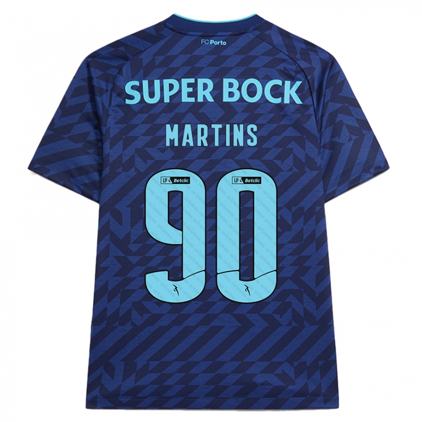 Homem Camisola Gil Martins #90 Azul-Marinho Terceiro 2024/25 Camisa