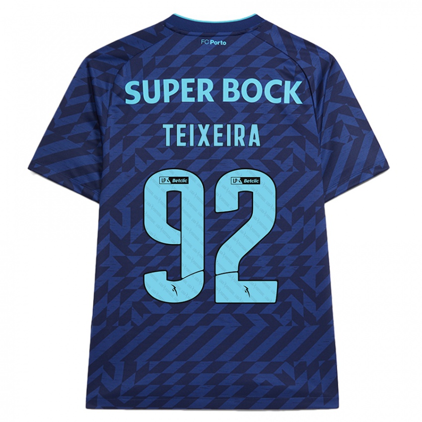 Homem Camisola João Teixeira #92 Azul-Marinho Terceiro 2024/25 Camisa