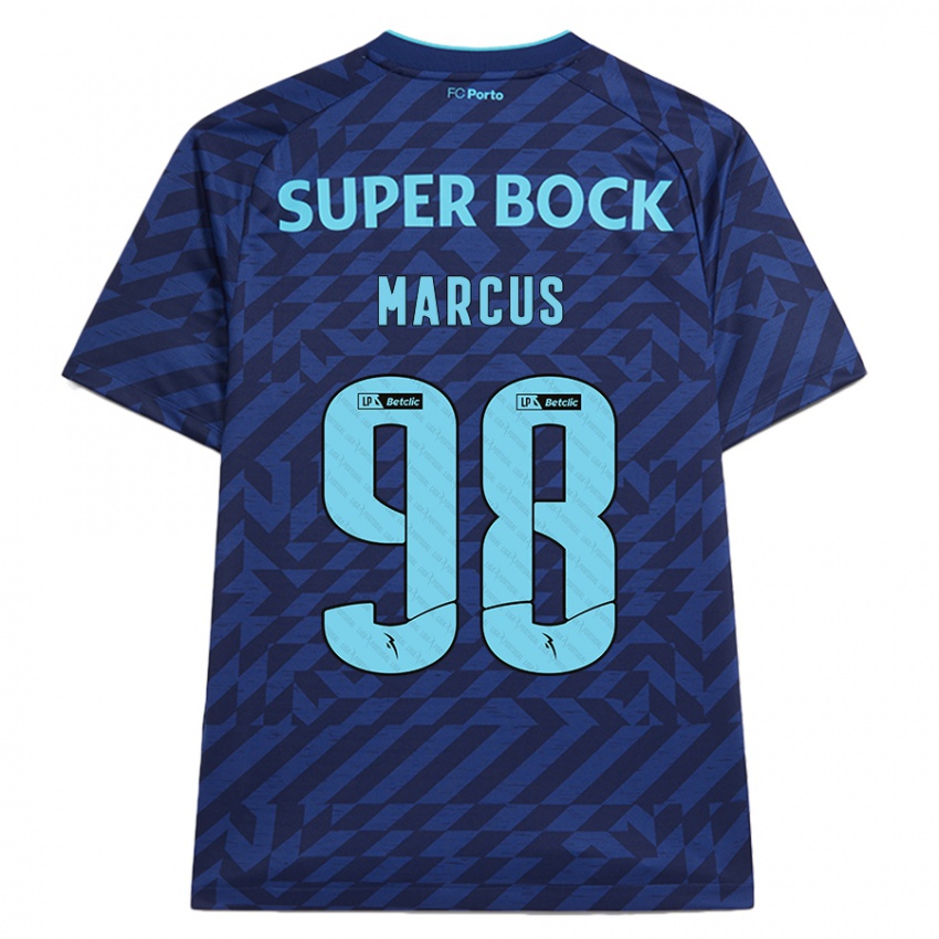 Homem Camisola Abraham Marcus #98 Azul-Marinho Terceiro 2024/25 Camisa