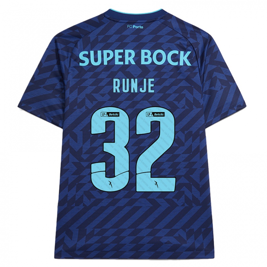 Homem Camisola Roko Runje #32 Azul-Marinho Terceiro 2024/25 Camisa