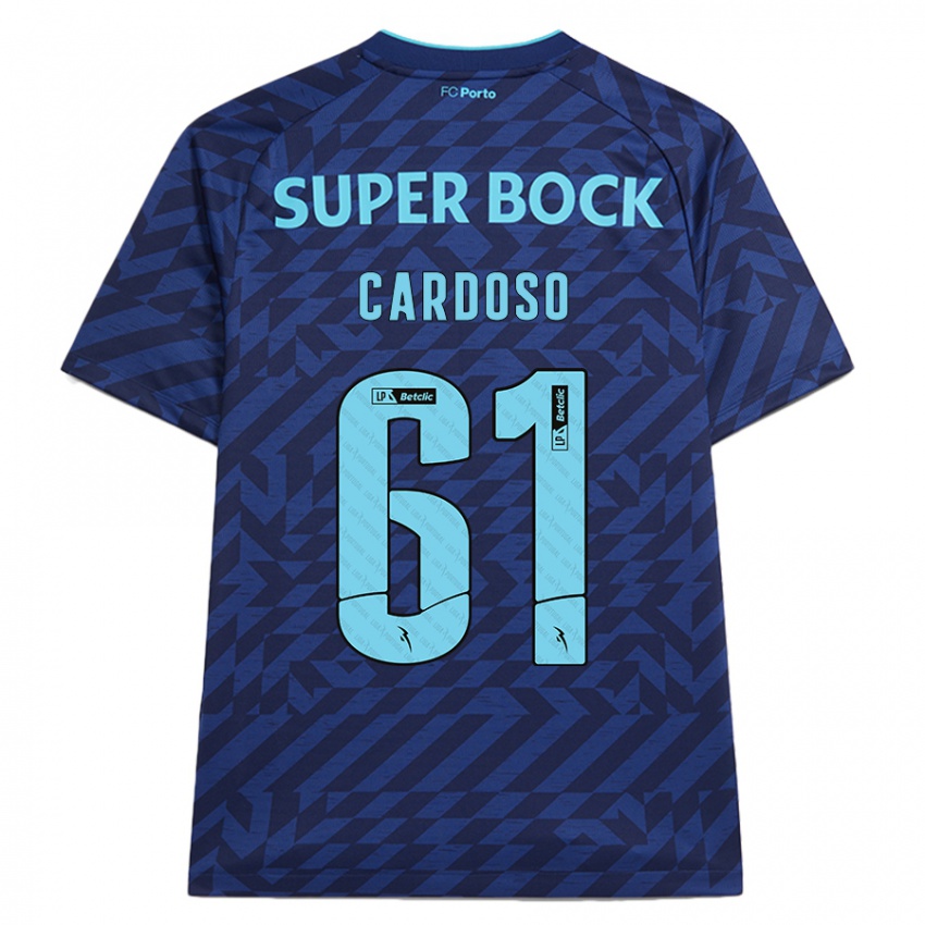 Homem Camisola Ivan Cardoso #61 Azul-Marinho Terceiro 2024/25 Camisa