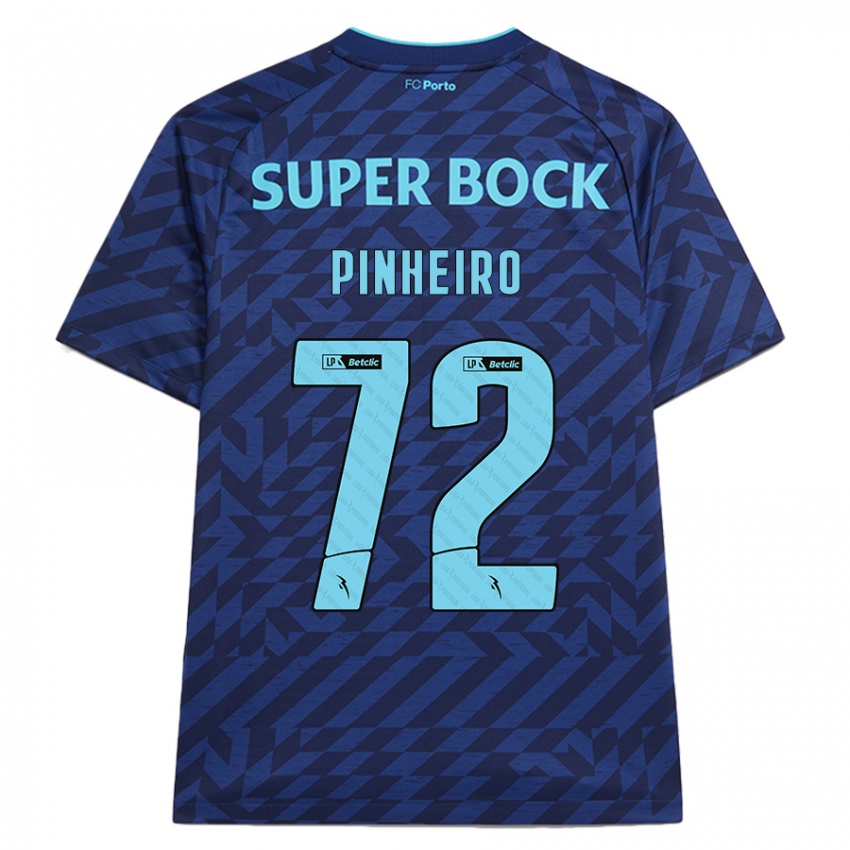 Homem Camisola Rodrigo Pinheiro #72 Azul-Marinho Terceiro 2024/25 Camisa