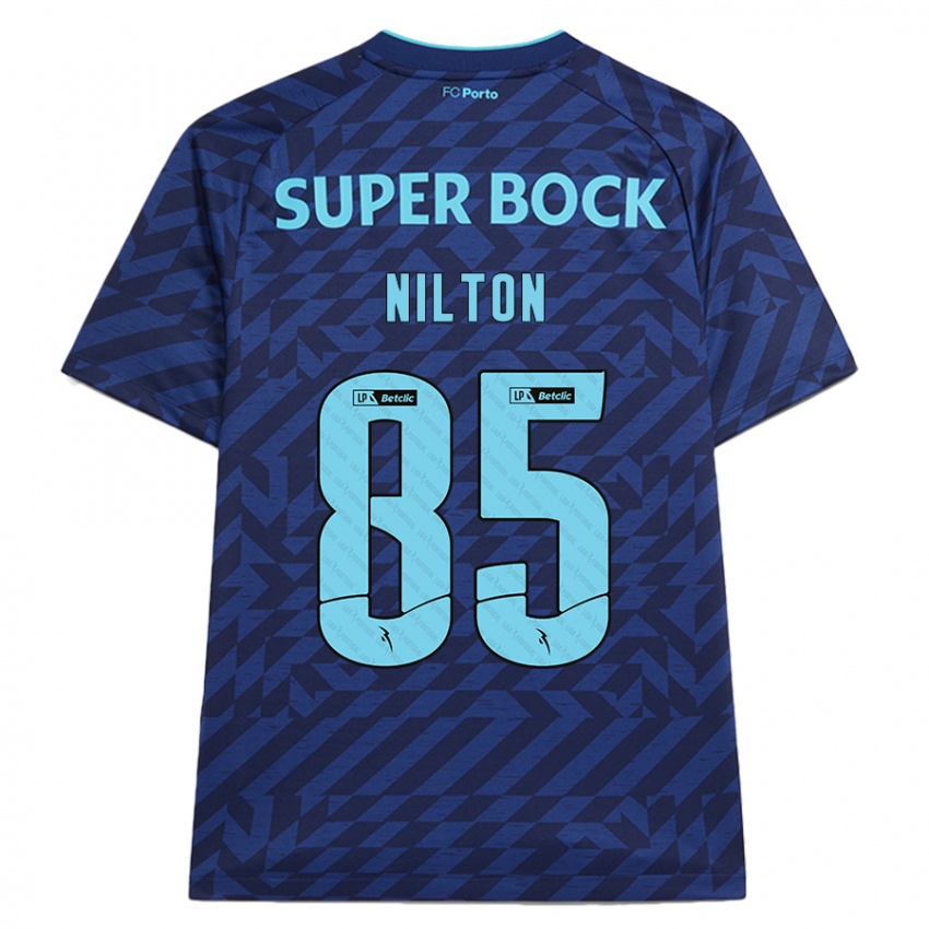 Homem Camisola Nilton #85 Azul-Marinho Terceiro 2024/25 Camisa