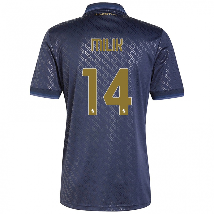 Homem Camisola Arkadiusz Milik #14 Azul-Marinho Terceiro 2024/25 Camisa