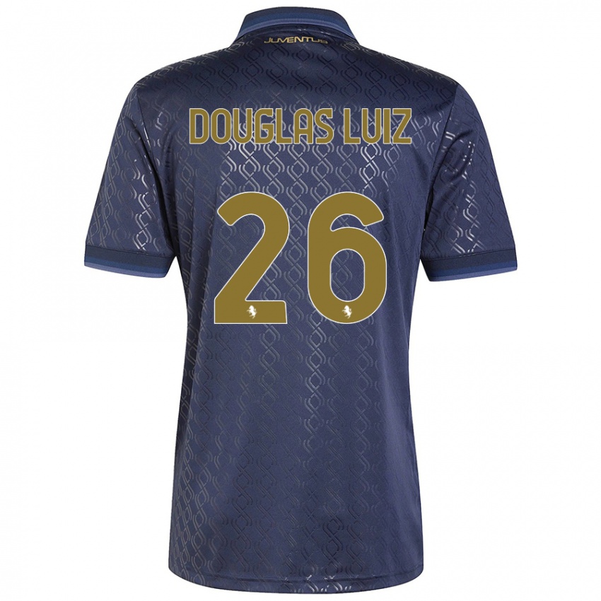 Homem Camisola Douglas Luiz #26 Azul-Marinho Terceiro 2024/25 Camisa