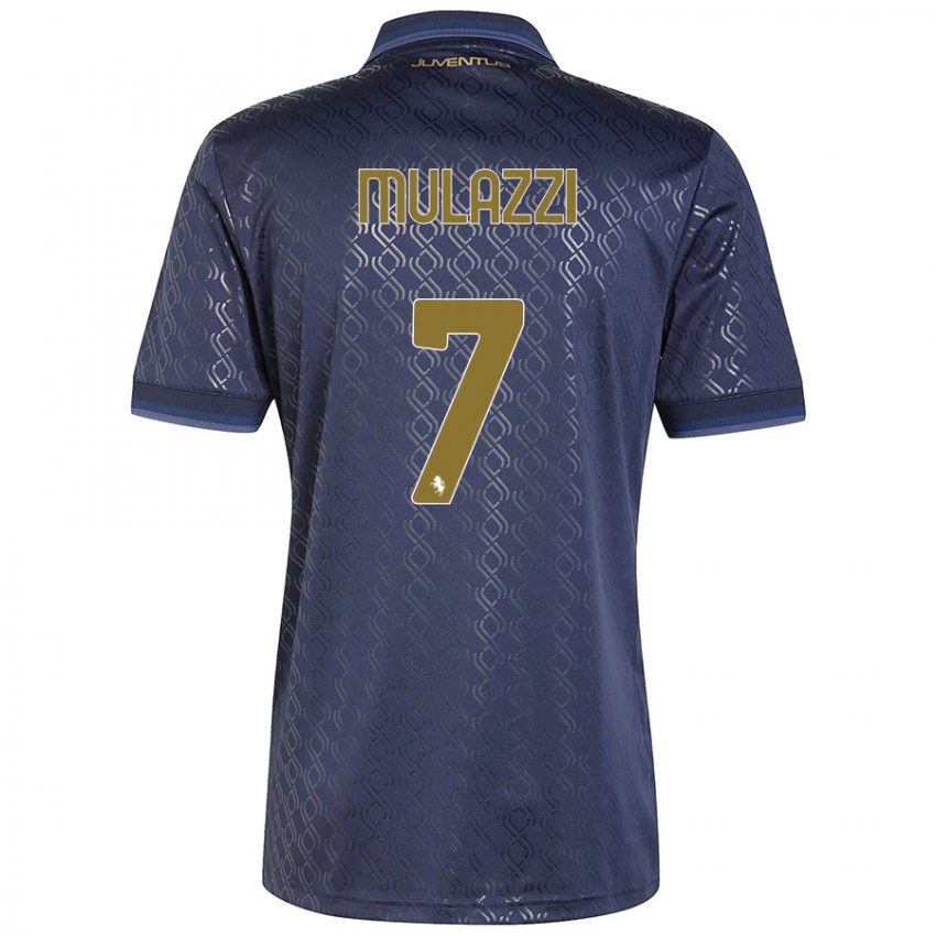 Homem Camisola Gabriele Mulazzi #7 Azul-Marinho Terceiro 2024/25 Camisa