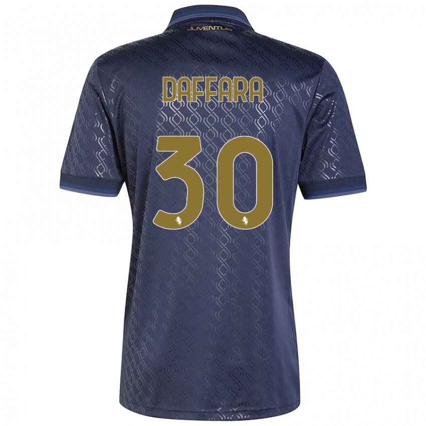 Homem Camisola Giovanni Daffara #30 Azul-Marinho Terceiro 2024/25 Camisa