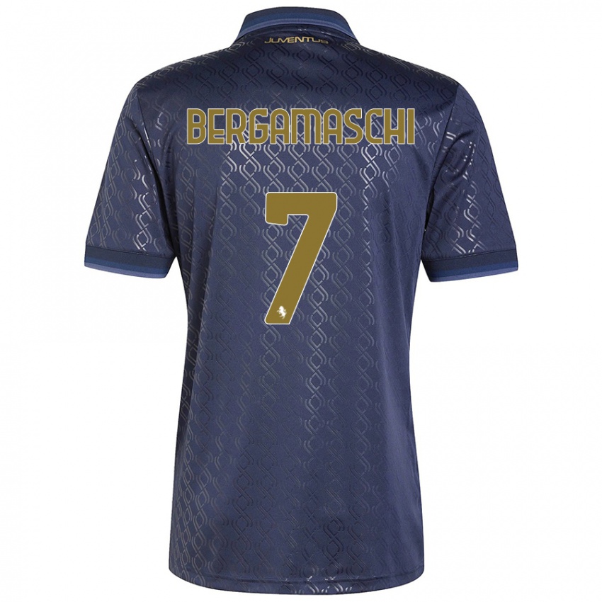 Homem Camisola Valentina Bergamaschi #7 Azul-Marinho Terceiro 2024/25 Camisa