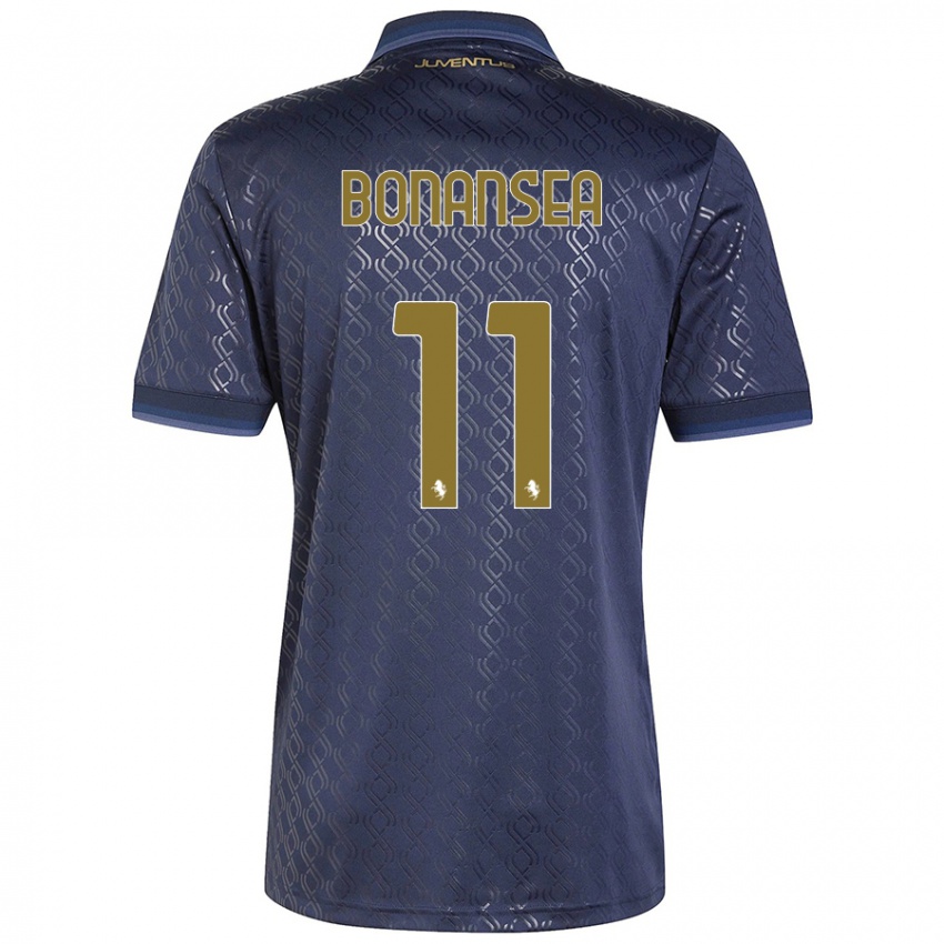 Homem Camisola Barbara Bonansea #11 Azul-Marinho Terceiro 2024/25 Camisa