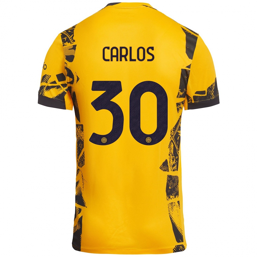 Homem Camisola Carlos Augusto #30 Ouro Preto Terceiro 2024/25 Camisa